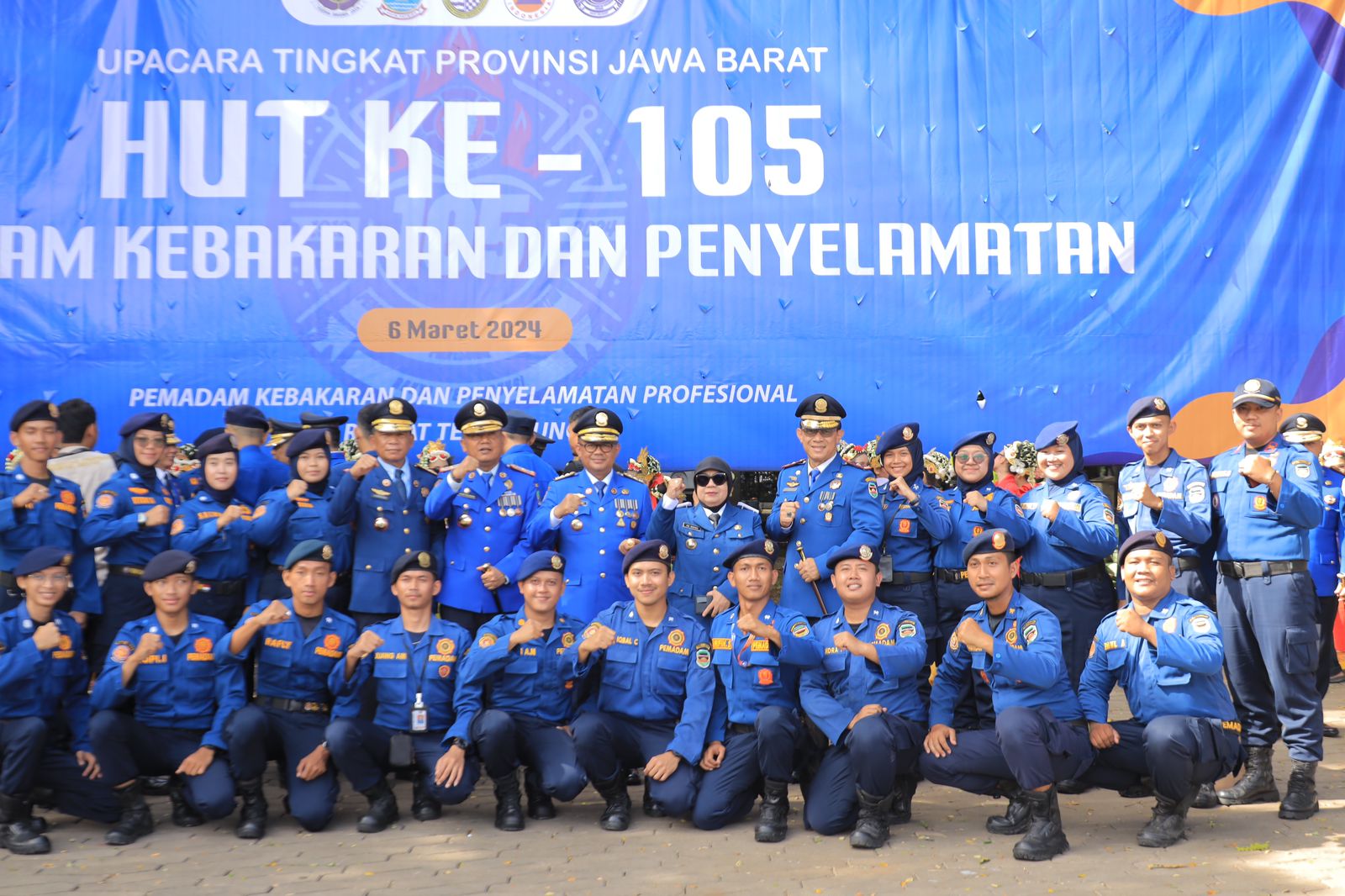 Upacara tingkat Provinsi HUT Ke-105 Pemadam Kebakaran dan Penyelamatan